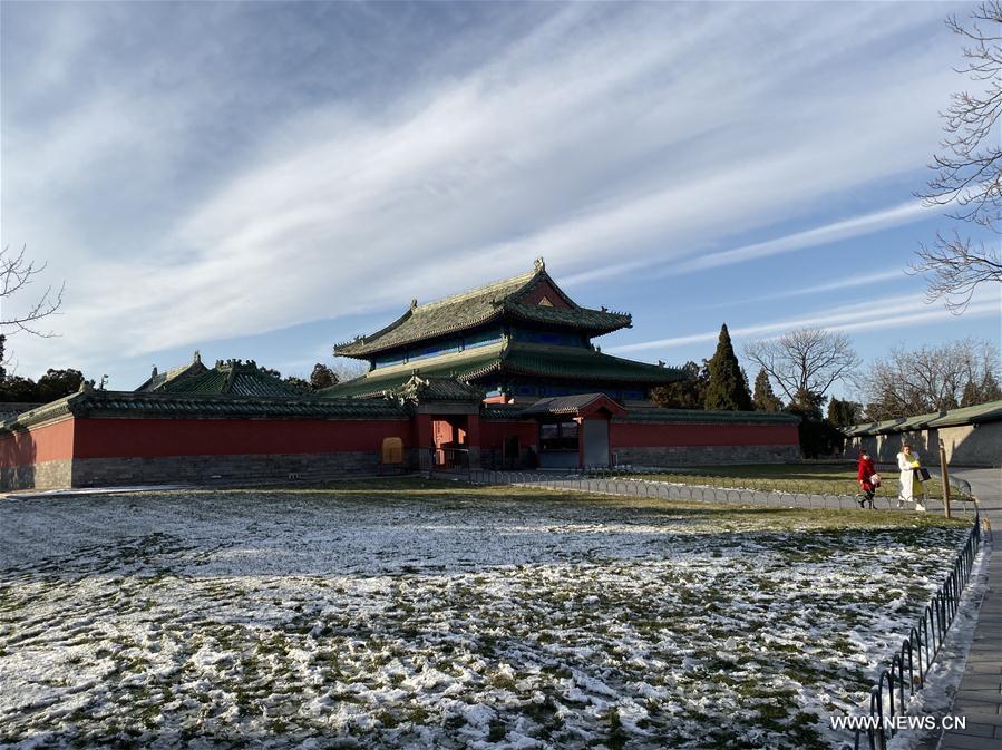 (BeijingCandid) CHINA-BEIJING-WINTER-TEMPLE OF HEAVEN (CN)