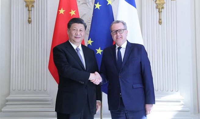 Xi highlights spirit of independence in meeting with French National Assembly president