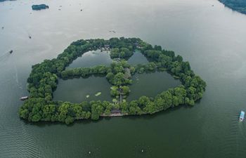 Summer scenery of West Lake in Hangzhou, east China