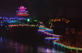 Light show held in Shaxian County, SE China's Fujian