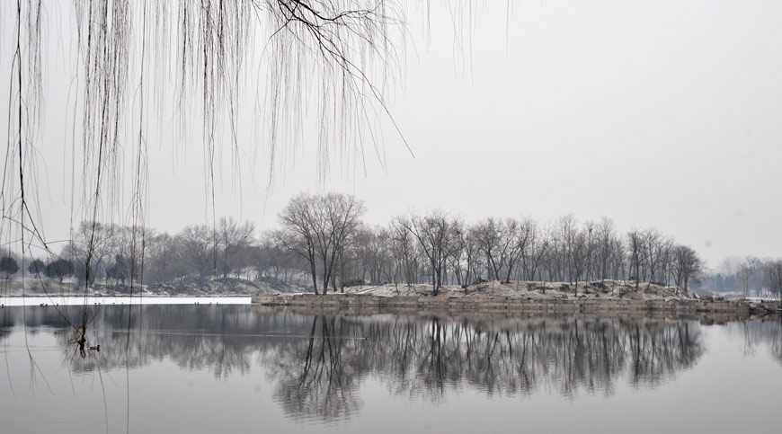 雪后水墨圆明园